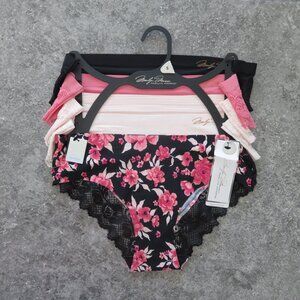 (#Y-1) MARILYN MONROE multi Print 5-Pack Lace No-Show Panties